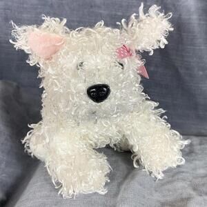 Ganz Webkinz White Terrier Westie Dog Plush Stuffed Animal HM106 No Code 9”​